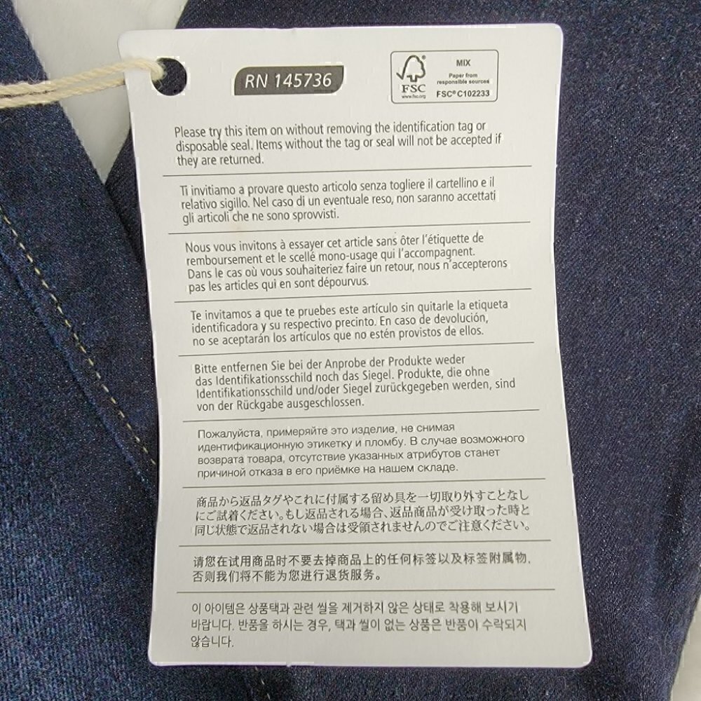 Kaos Italian NWT Women's 25 Straight Blue Jeans HIJBL027 RN# 145736 Flexible - Picture 12 of 16